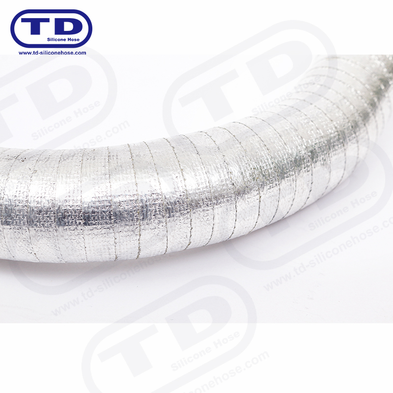 Selang silikon yang dibungkus aluminium