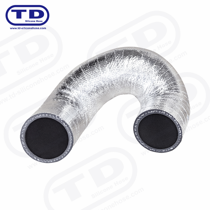 Selang silikon yang dibungkus aluminium