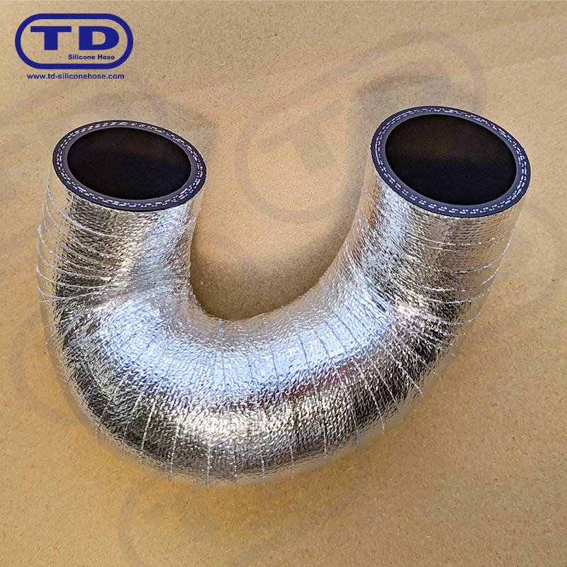 Selang silikon yang dibungkus aluminium
