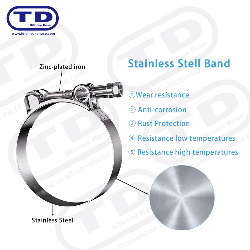 Penjepit selang silikon T-bolt tugas berat