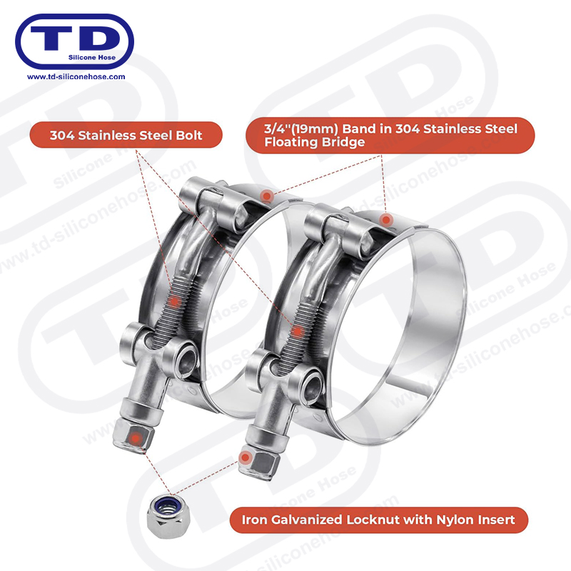 Penjepit Selang Silikon T-Bolt Tugas Berat
