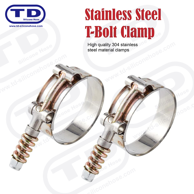 Pegas yang diperkuat klem selang silikon T-bolt