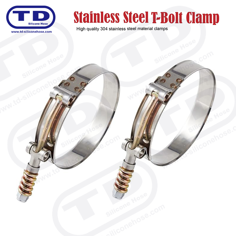 Pegas yang diperkuat klem selang silikon T-bolt