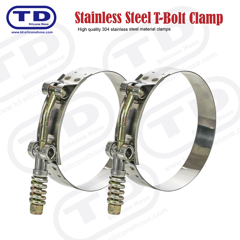 Pegas yang diperkuat klem selang silikon T-bolt