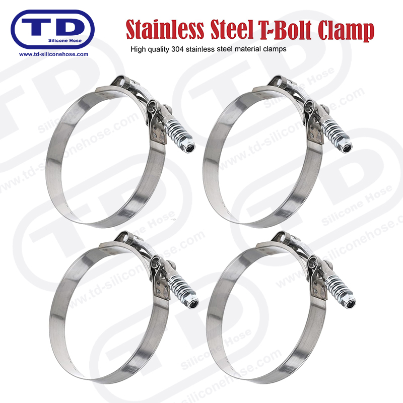Pegas yang diperkuat klem selang silikon T-bolt