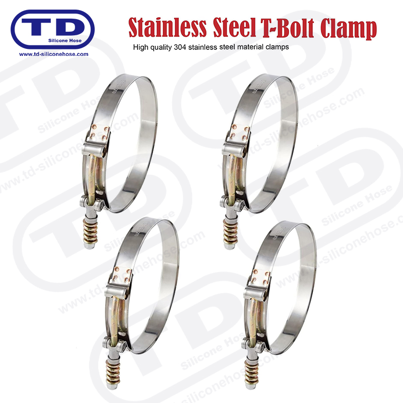 Pegas yang diperkuat klem selang silikon T-bolt
