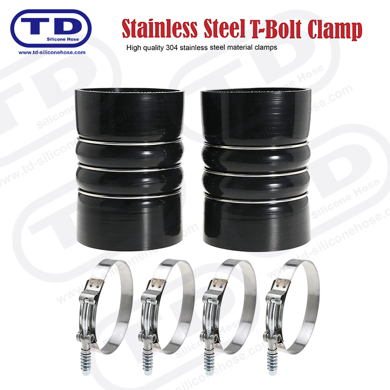 Pegas yang diperkuat klem selang silikon T-bolt