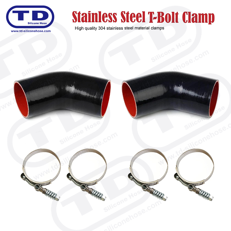 Pegas yang diperkuat klem selang silikon T-bolt