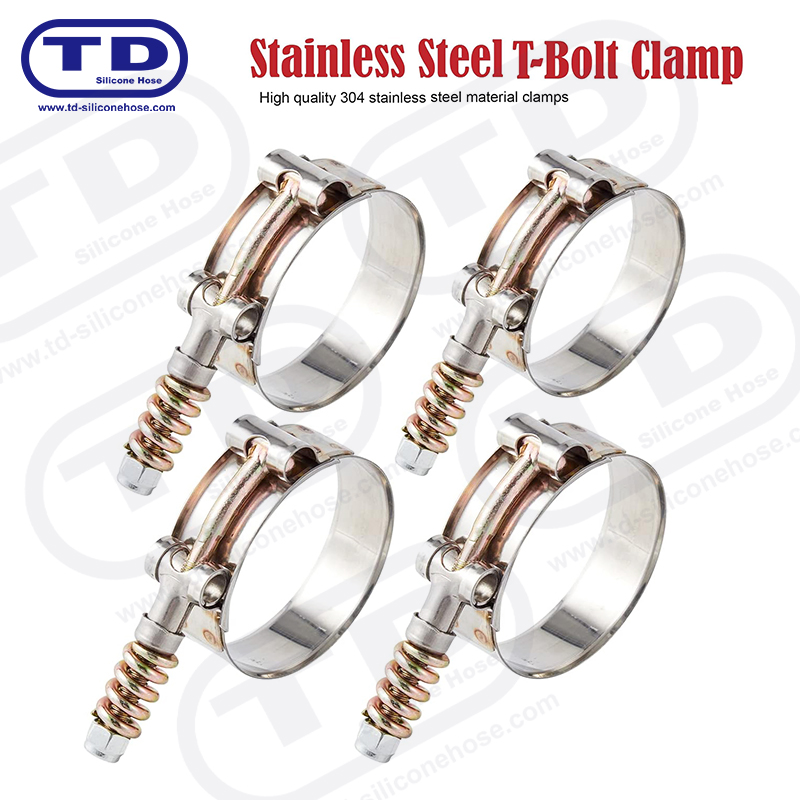 Pegas yang diperkuat klem selang silikon T-bolt