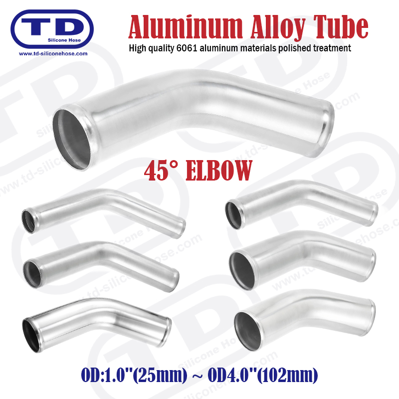 Pipa Aluminium 45 ° OD Siku: 1.0 