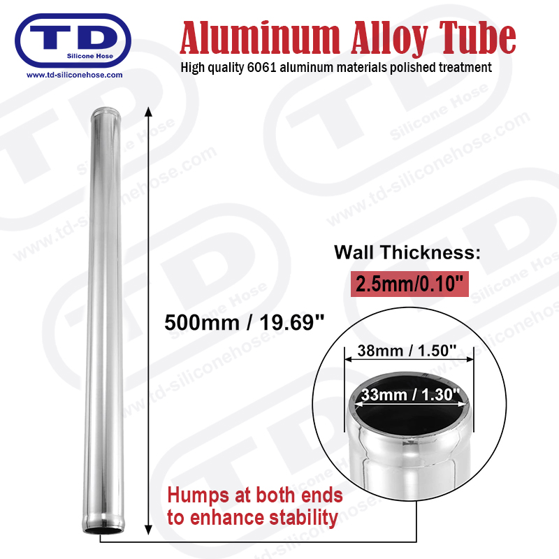 Pipa Aluminium OD: 38mm L: 500mm