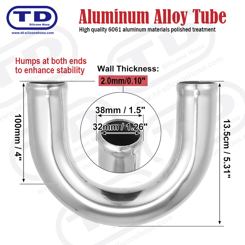 Pipa Aluminium 180 ° OD Siku: 1.5 