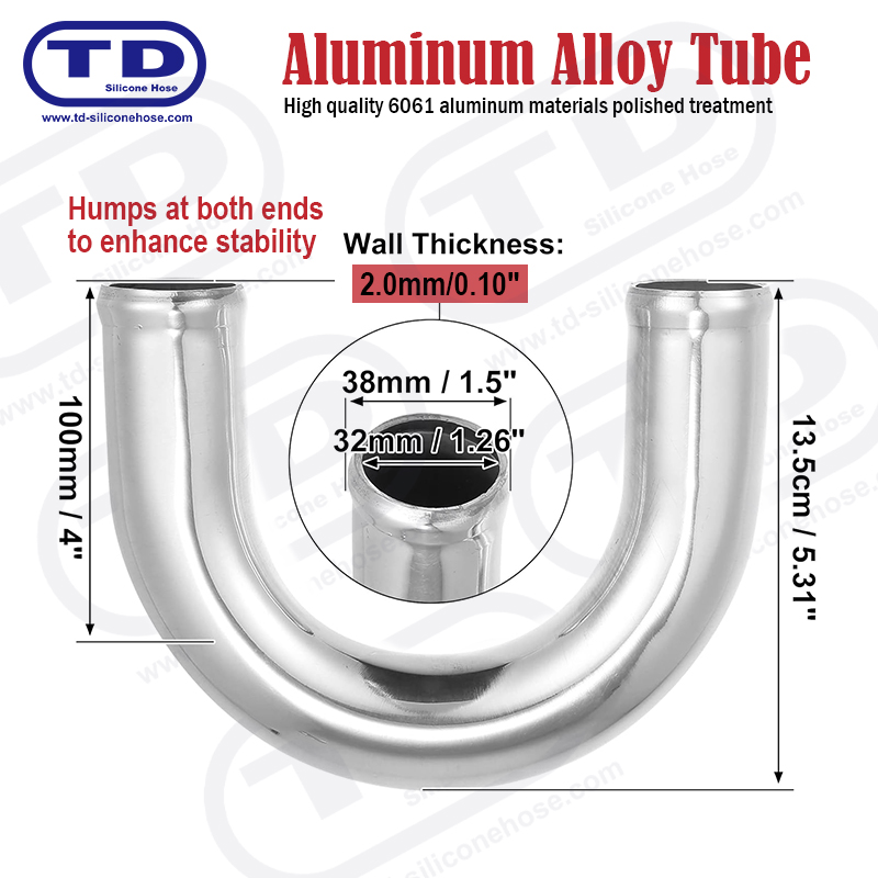 Pipa Aluminium 180 ° OD Siku: 1.0 