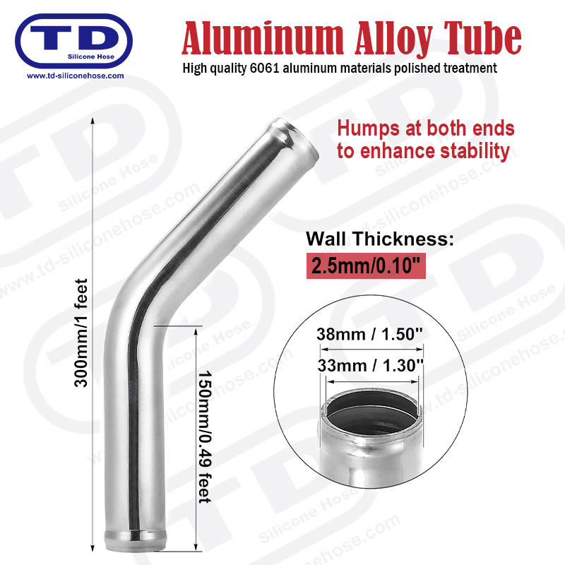 Pipa Aluminium 45 ° OD Siku: 1.0 